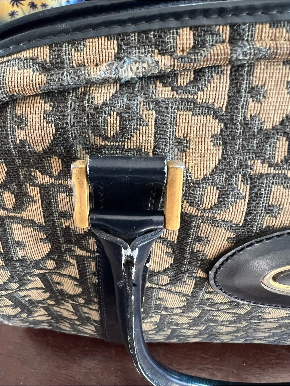 Vintage Christian Dior Trotter Monogram Bowling Bag - Picture 7 of 9